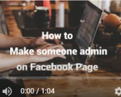 How to make another person admin of my Facebook business page